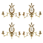 492-218_Four-Assembled-Lyre-Back-Sconces