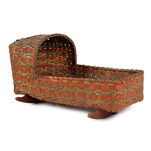 Woodlands Native American, Splint Basket Cradle Inventory Thumbnail