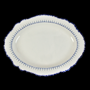 Wedgwood Mared Pattern Oval Charger, Underglaze Blue Decoration Inventory Thumbnail