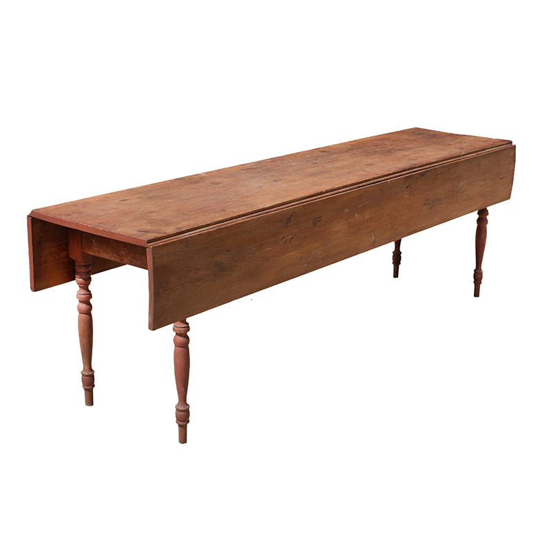 New England Harvest Table, 8-Feet Long, Original Surface Inventory Thumbnail