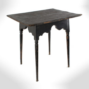 Tea Table, Queen Anne, Country, Scalloped Skirt Inventory Thumbnail