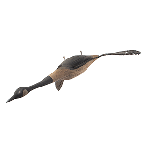 Folk Art Carved and Painted Figure of a Goose in Flight Inventory Thumbnail