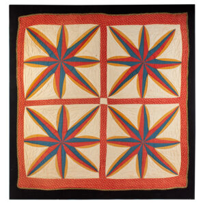 Antique Child’s Quilt, Star Pattern, Hand Stitched Inventory Thumbnail