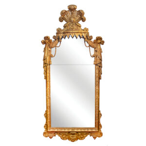 A Magnificent Regence Carved Giltwood Mirror of Baroque Design Inventory Thumbnail