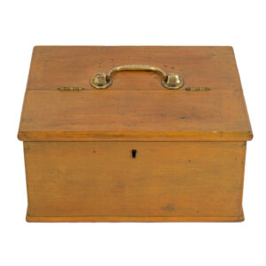 Document Box, Hinged Lid, Original Chrome Yellow Paint Inventory Thumbnail