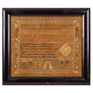 Needlework Sampler by Mary G. Abell, Rehoboth, Massachusetts Inventory Thumbnail