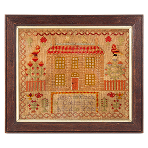 Boy’s Embroidered Needlework Sampler, John Cook – Aged 10 Years Inventory Thumbnail