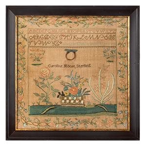 Needlework Sampler by Caroline Moore, Sterling, Massachusetts Inventory Thumbnail