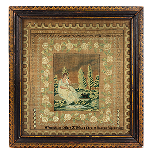 Mary H White Needlework Sampler, Mrs. Fields School, Boston, April 8, 1825 Inventory Thumbnail