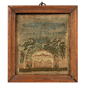 Miniature Embroidered Mourning Needlework – Memorial to George Washington Inventory Thumbnail