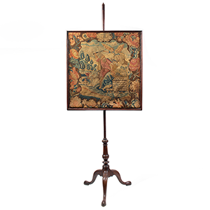 Fire Screen, Pole Screen and Needlework – Isaac and Abraham, Floral Border Inventory Thumbnail