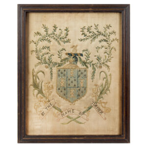 American Armorial Needlework – Turner Family Coat of Arms Inventory Thumbnail