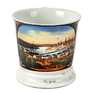Shaving Mug, New York Harbor View Inventory Thumbnail