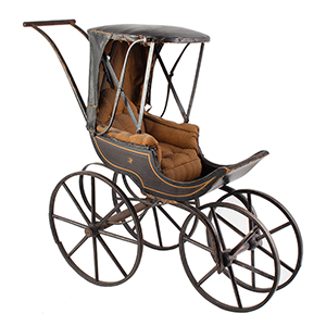 Victorian Canopy Perambulator, Four-Wheel Baby Carriage Inventory Thumbnail