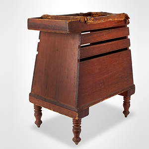 Baby Tender, Canted Sides, Beaded Slats, Padded Rails, Original Paint Inventory Thumbnail