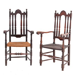 Pair of Banister-Back Armchairs, Chelmsford, Massachusetts Inventory Thumbnail