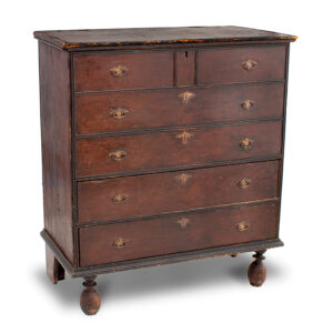 William and Mary Ball Foot Blanket Chest Inventory Thumbnail