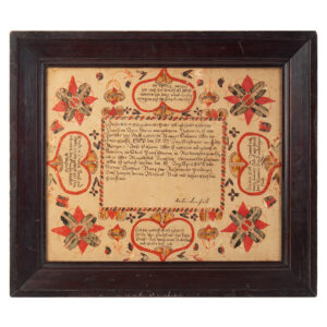 Pennsylvania Fraktur, by Martin Brechall, Birth and Baptismal Inventory Thumbnail