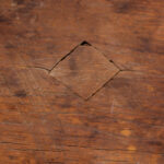 956-42_9_MA-Chippendale-Tap-Table,-Origingal-Paint,-Scrubbed-Top