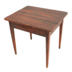 1288-29_2_Table,-Hepplewhite,-Black-&-Red