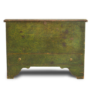 Paint Decorated Blanket Chest with Drawer, Maine Inventory Thumbnail