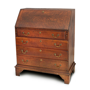 A Small Slant-Lid Desk, 33.75-Inches Wide, Original Hardware Inventory Thumbnail