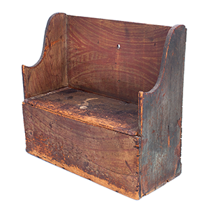 Children’s High Back Settle Bench in Original Surface Inventory Thumbnail