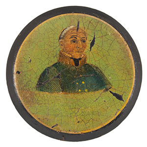 Papier-Mâché Snuff Box Featuring Black Hawk Inventory Thumbnail
