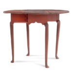 270-213_2_Rhode-Island-Drop-Leaf-Table,-Queen-Anne,-Red-Paint