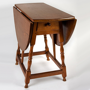 A Fine and Rare Butterfly Table, William and Mary Dropleaf Inventory Thumbnail