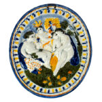 738-96_1_Prattware-Plaque,-Nymph-&-Leopard