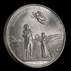 Tatter,Pewter Medal, End of the Great Famine, Germany Inventory Thumbnail