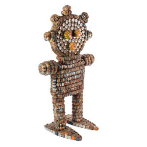 Clarence and Grace Woolsey, Bottle Cap Figure, Self-Taught Folk Art Inventory Thumbnail