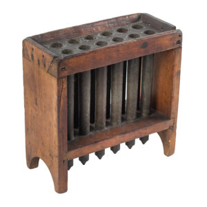 Early 19th Century Candle Mold – 12 Tubes in Wood Frame, Small Size Inventory Thumbnail