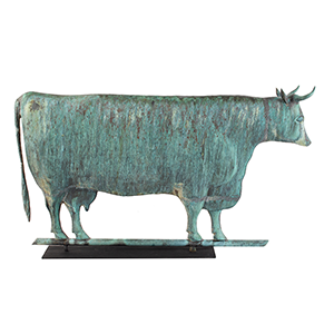 Large & Outstanding Full-Bodied Cow Weathervane, Original Surface Inventory Thumbnail