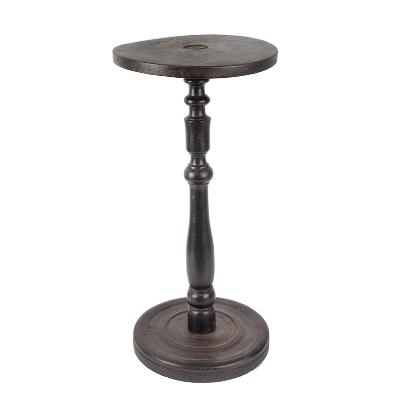 William and Mary Turned Pedestal Table, Candle Stand, Kettle Stand