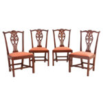 925-78_1_Set-of-Four-Chippendale-Chairs,-Mahogany,-Rhode-Island
