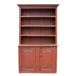 1120-189_2_Cupboard,-18th-Century-Red,-Two-Doors