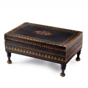 Bureau Box, Trinket or Jewelry Box, Original Painted Decoration Inventory Thumbnail