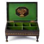 210-338_6_Painted-Box,-Green,-Stencils,-Small-Feet