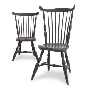 Pair of Fan-Back Windsor Side Chairs, Northeastern Coastal Connecticut Inventory Thumbnail