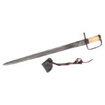 1025-5_2_Sword,-Hanger,-Rev-War-D-Guard,-Reeded-Bone-Handle