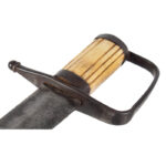1025-5_4_Sword,-Hanger,-Rev-War-D-Guard,-Reeded-Bone-Handle