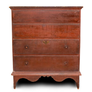 Connecticut Eighteenth Century Two-Drawer Blanket Chest, Original Paint Inventory Thumbnail
