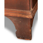 1255-52_3_Two-Drawer-Blanket-Chest,-CT,-Scalloped-Apron,-Old-Red-Paint