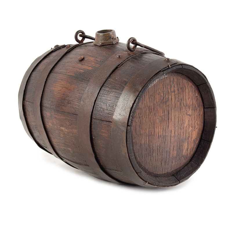 American Revolutionary War Period Banded Powder Barrel
