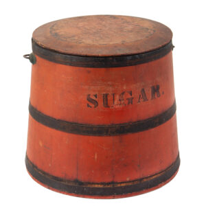 Stenciled Sugar Bucket in Original Paint, Cooper Made Inventory Thumbnail