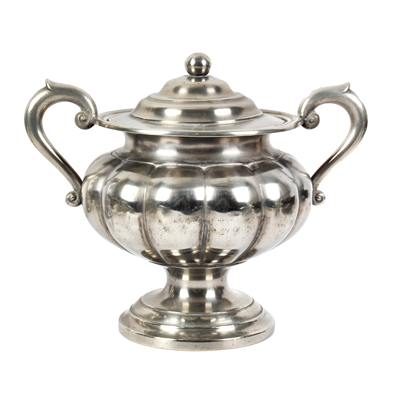 Lidded Sugar Bowl, Marked Crossman, West and Leonard, Taunton, MA
