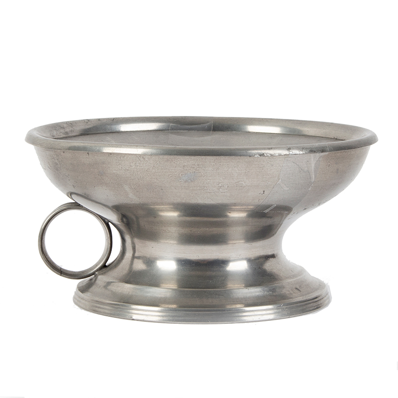 Two Piece Ring Handled Spittoon, Signed by Eben Smith, Beverly, MA