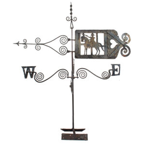 Eighteenth Century Wrought and Sheet Iron Weathervane, Dragoon on Horseback Inventory Thumbnail
